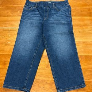 Kim Rogers Tummy Control Cropped Dark Wash Jeans